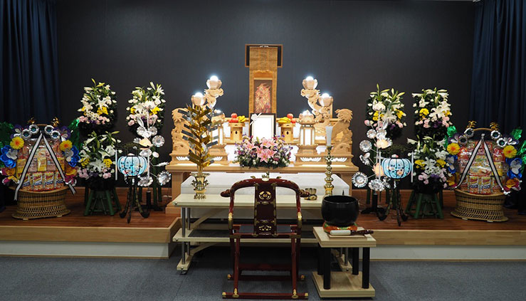 田中葬祭 和ホール祭壇